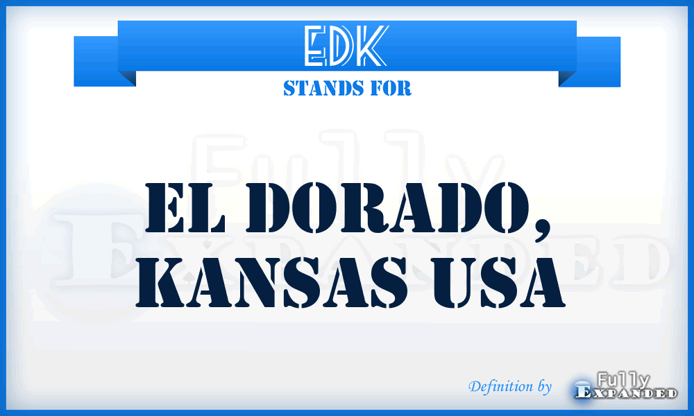 EDK - El Dorado, Kansas USA