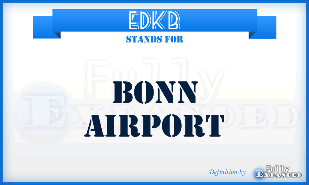 EDKB - Bonn airport