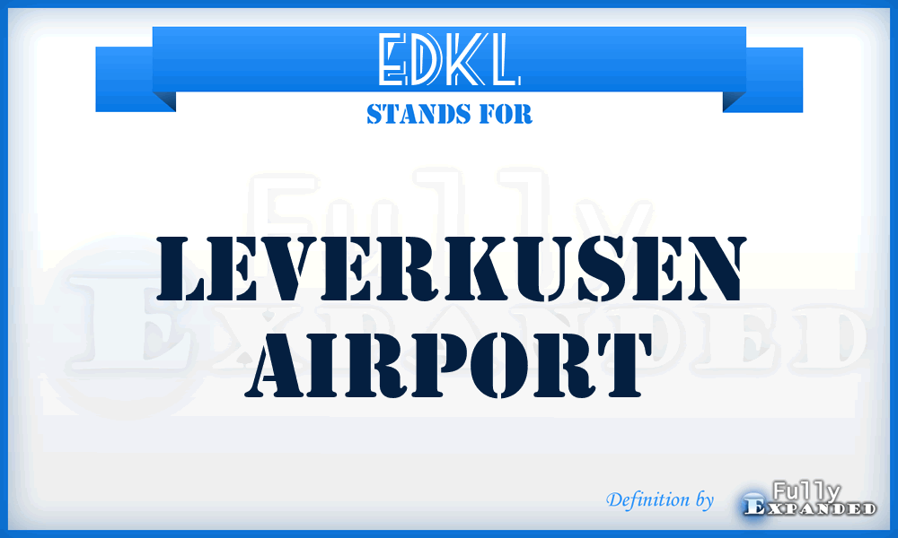 EDKL - Leverkusen airport