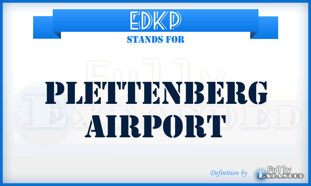 EDKP - Plettenberg airport