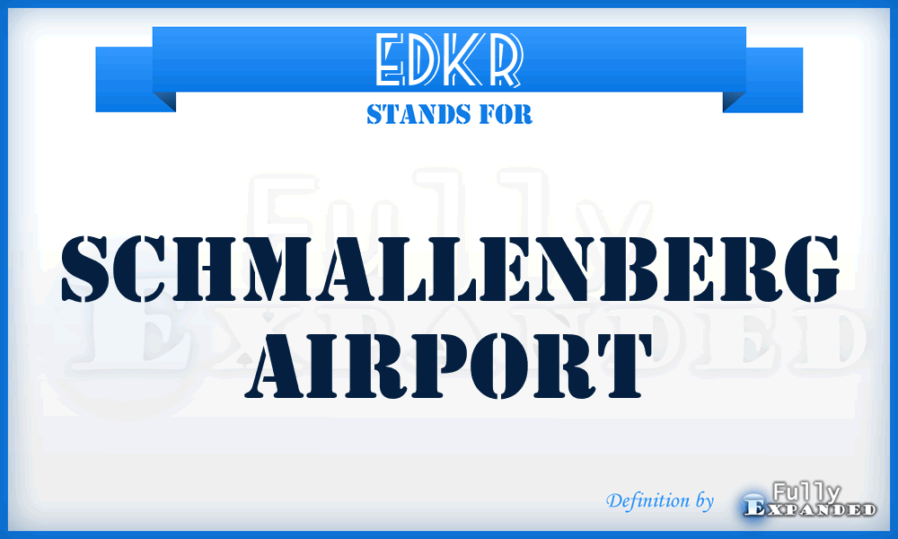 EDKR - Schmallenberg airport