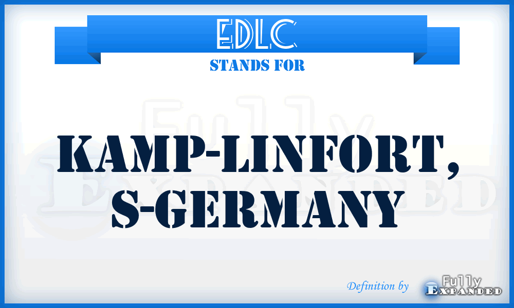 EDLC - Kamp-Linfort, S-Germany