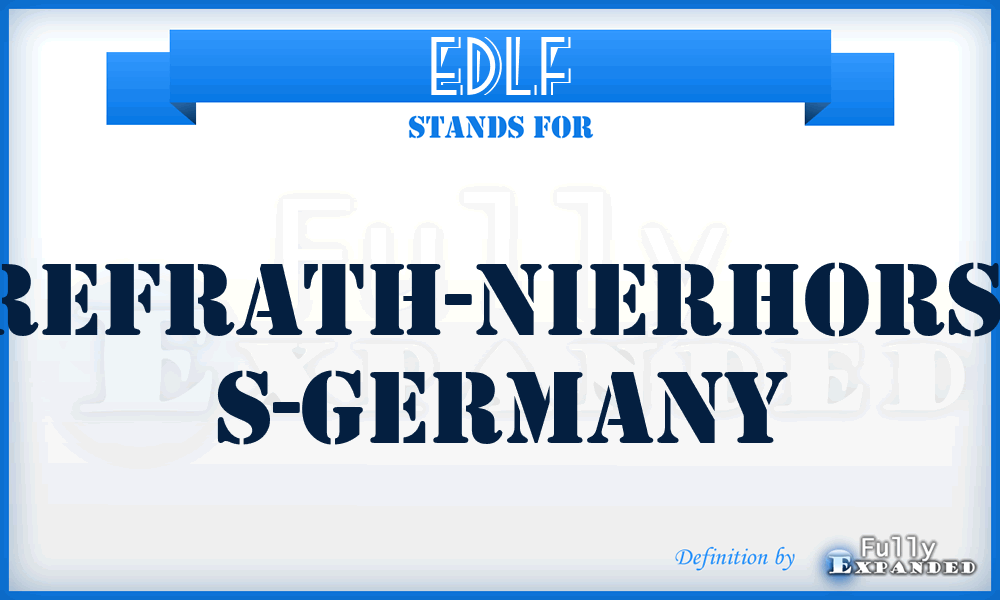 EDLF - Grefrath-Nierhorst, S-Germany