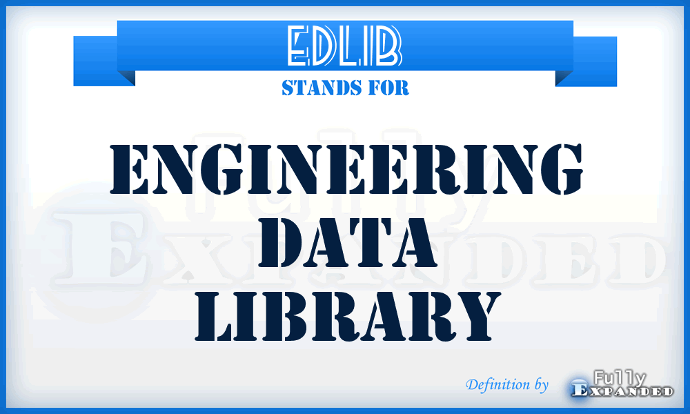 EDLIB - engineering data library