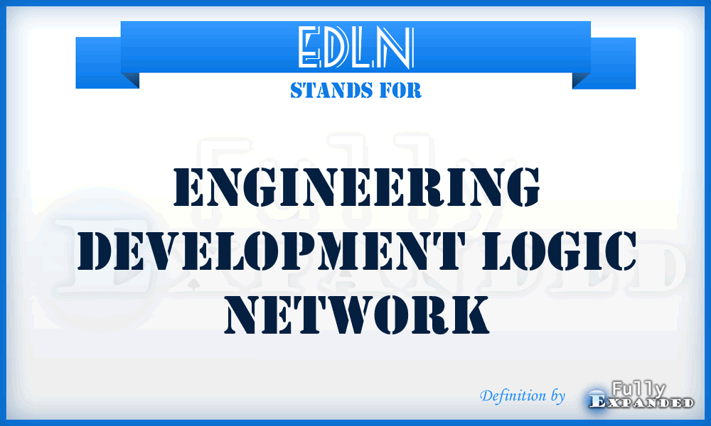 EDLN - Engineering Development Logic Network