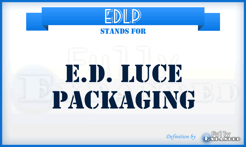 EDLP - E.D. Luce Packaging