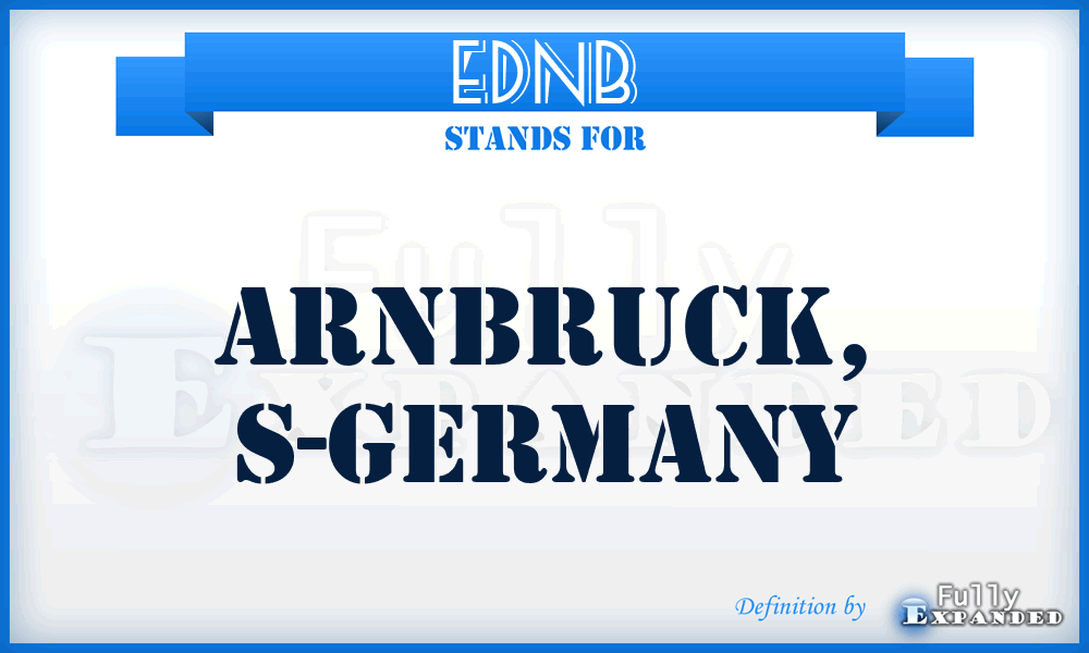 EDNB - Arnbruck, S-Germany