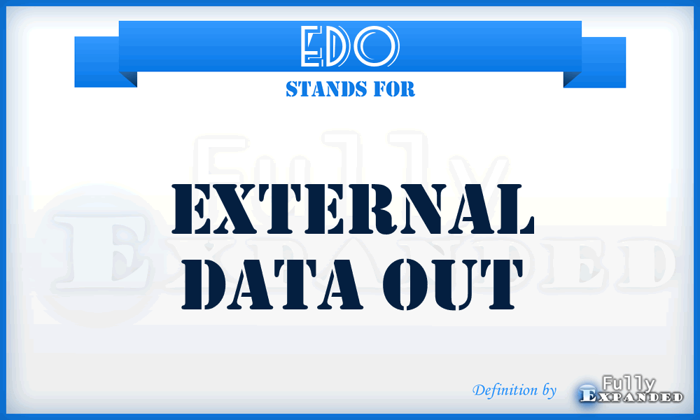 EDO - External Data Out