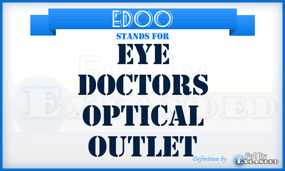 EDOO - Eye Doctors Optical Outlet