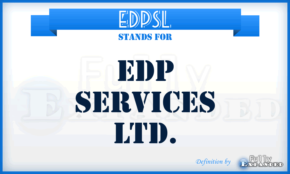 EDPSL - EDP Services Ltd.