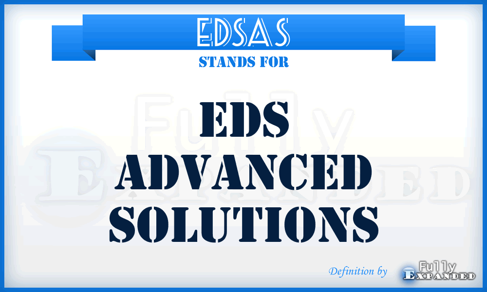 EDSAS - EDS Advanced Solutions