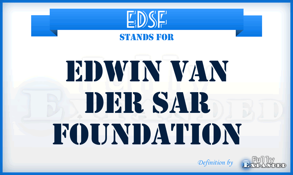 EDSF - Edwin van Der Sar Foundation