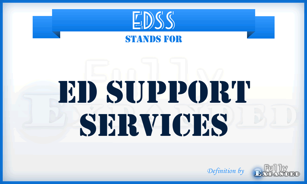 EDSS - ED Support Services