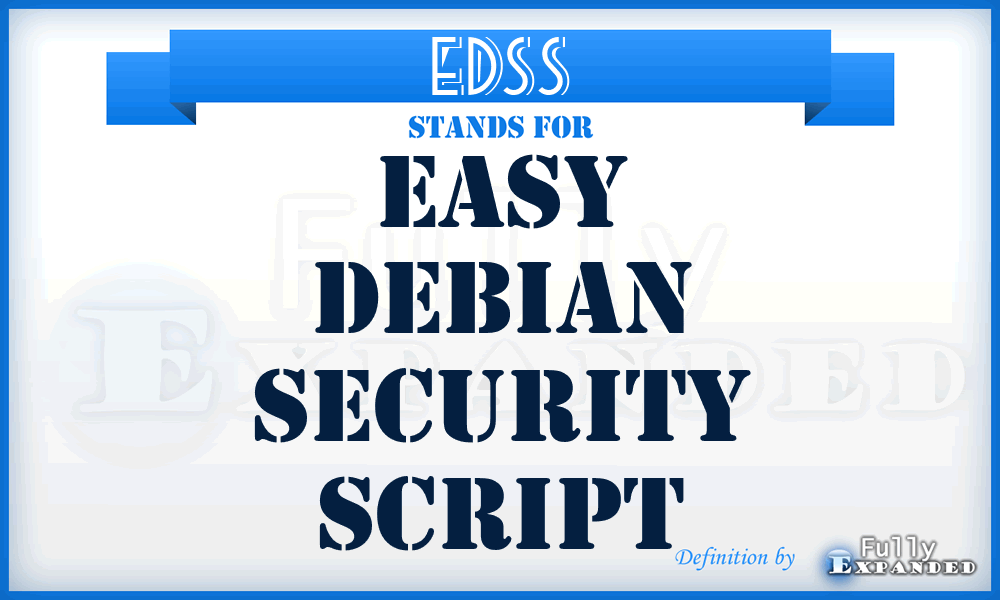 EDSS - Easy Debian Security Script