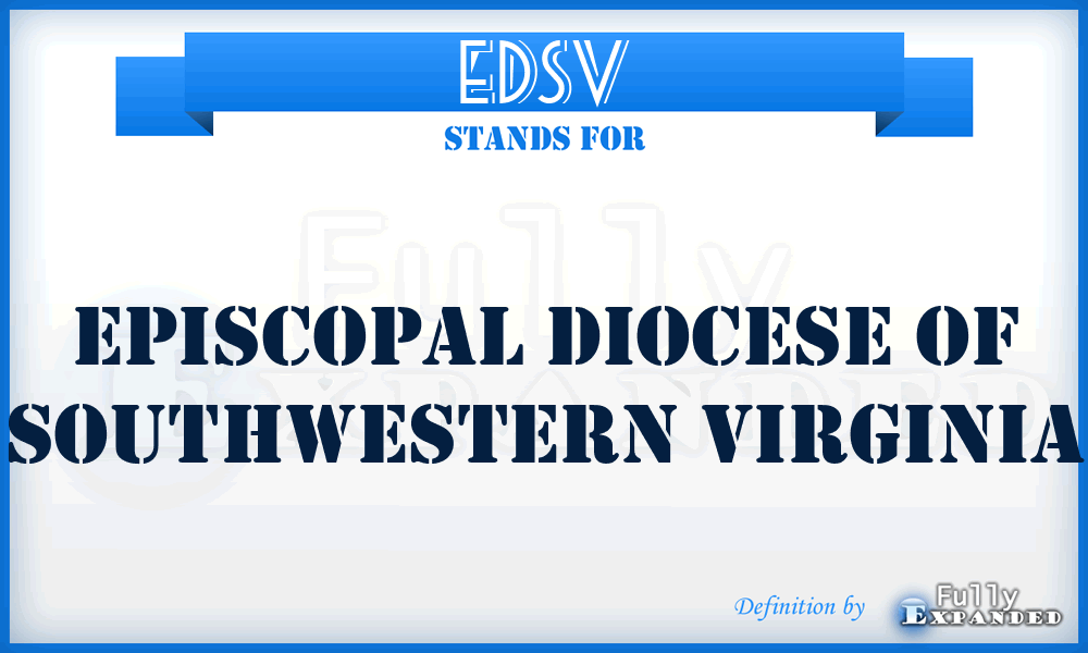 EDSV - Episcopal Diocese of Southwestern Virginia