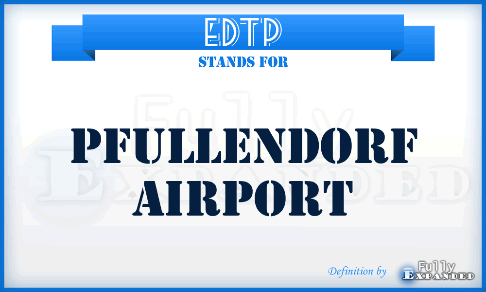 EDTP - Pfullendorf airport