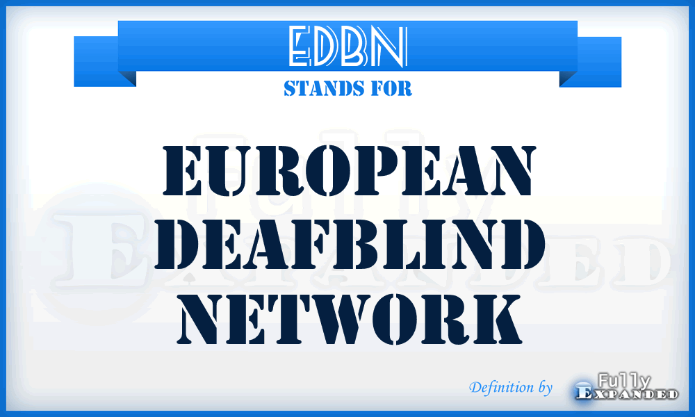 EDbN - European Deafblind Network