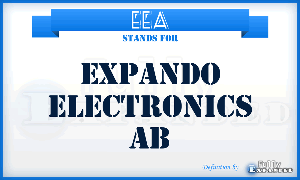 EEA - Expando Electronics Ab