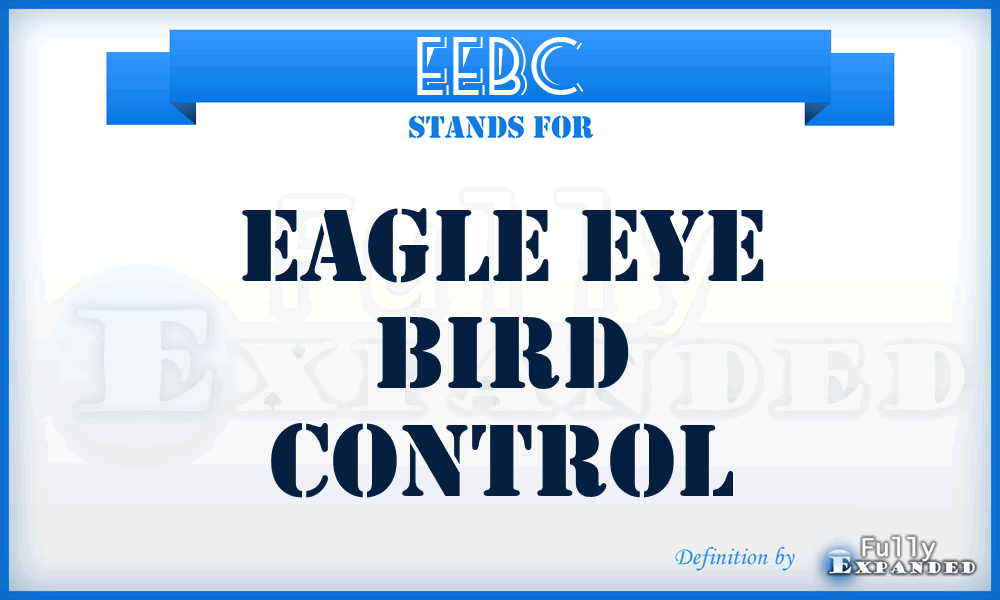 EEBC - Eagle Eye Bird Control