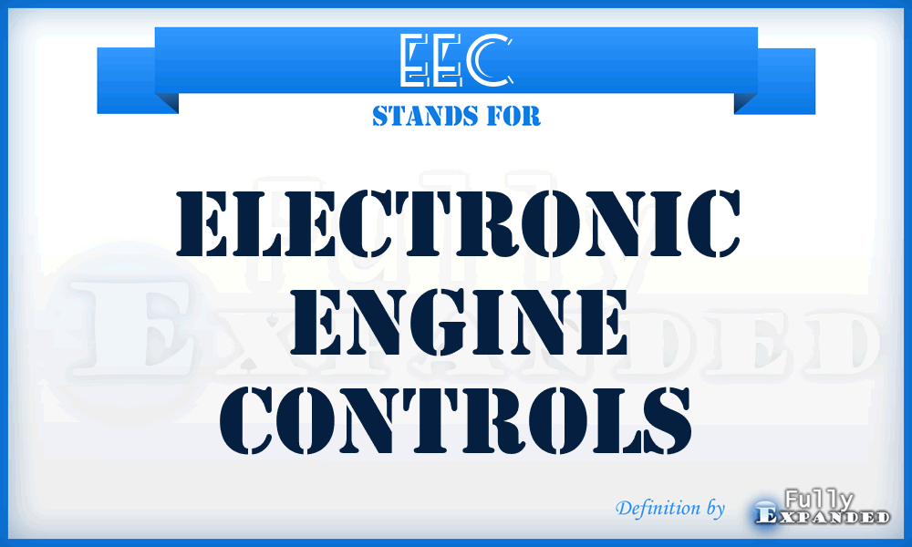 EEC - Electronic Engine Controls