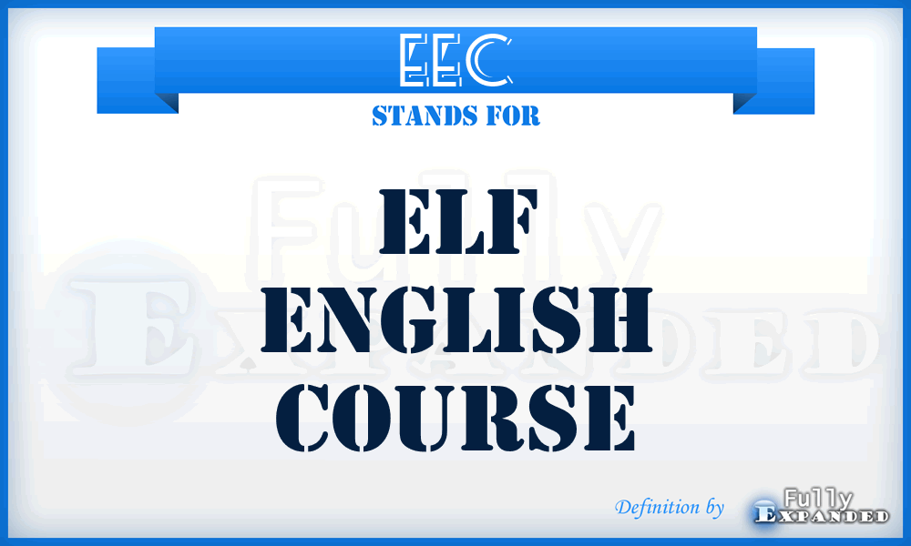 EEC - Elf English Course