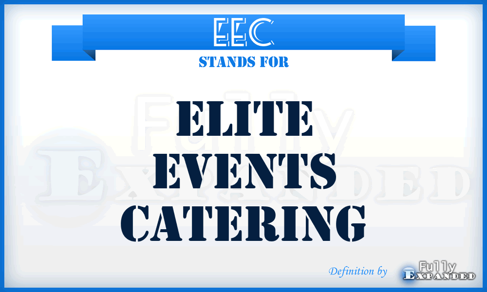 EEC - Elite Events Catering