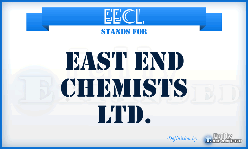 EECL - East End Chemists Ltd.