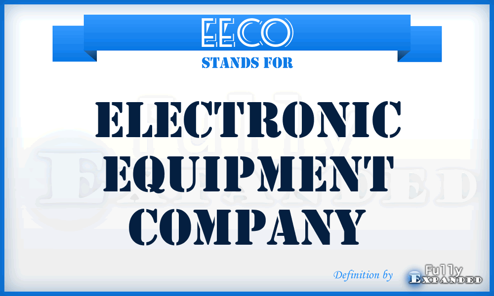 EECO - Electronic Equipment Company
