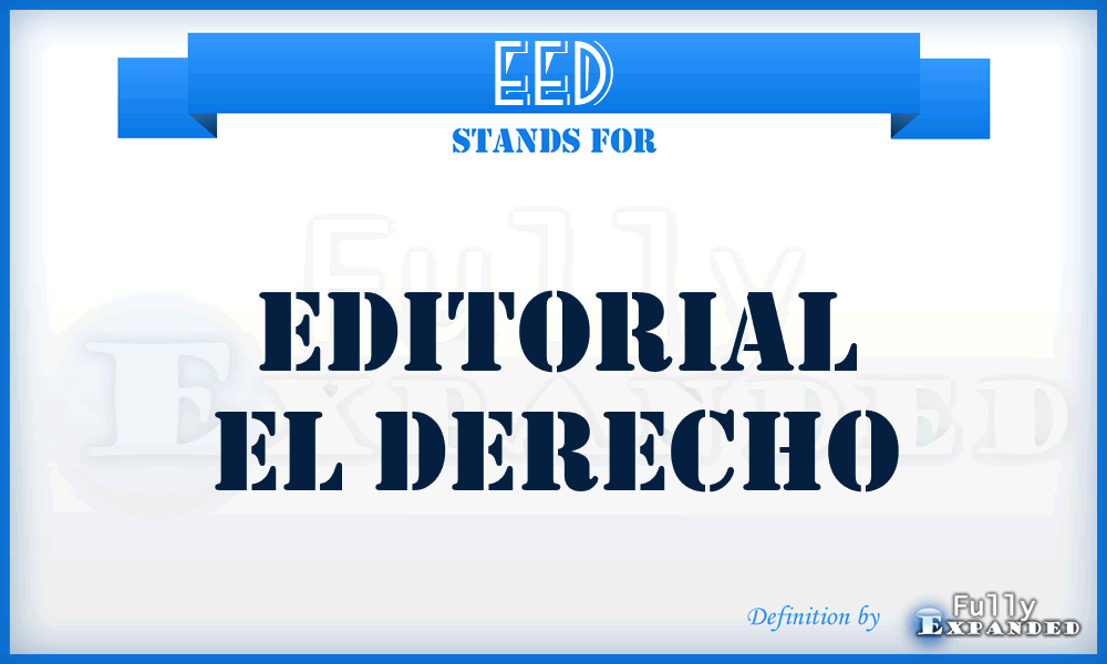 EED - Editorial El Derecho