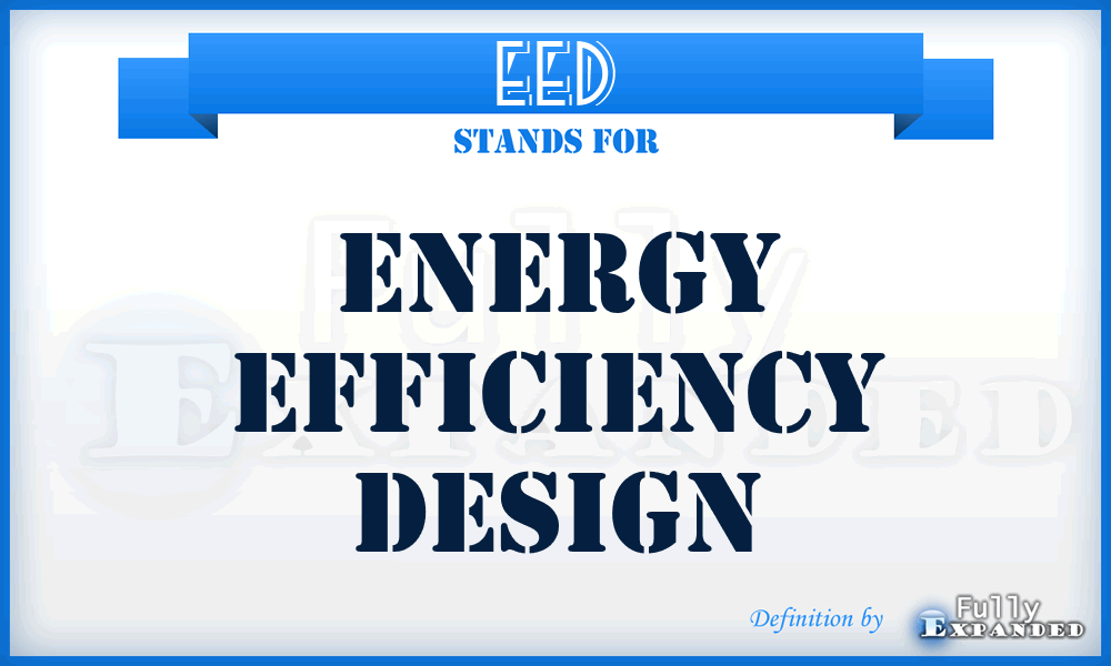EED - Energy Efficiency Design