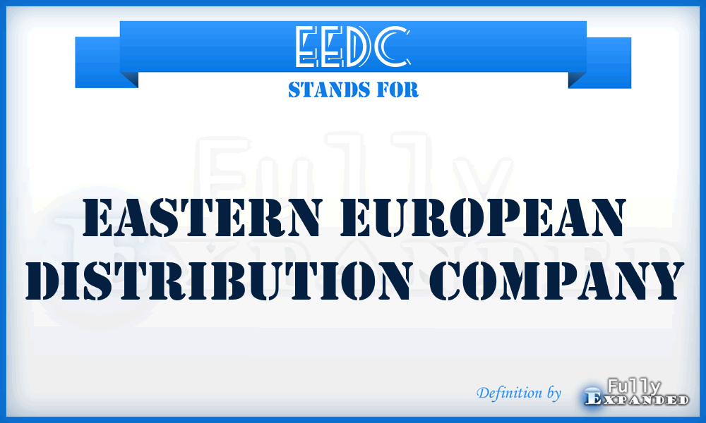 EEDC - Eastern European Distribution Company