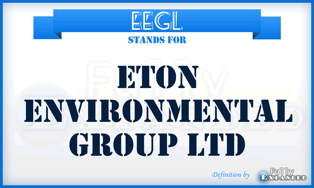 EEGL - Eton Environmental Group Ltd