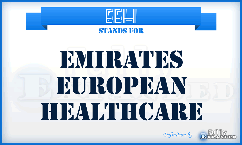 EEH - Emirates European Healthcare