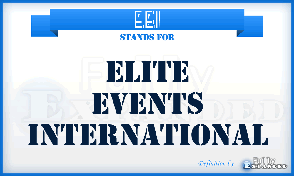 EEI - Elite Events International