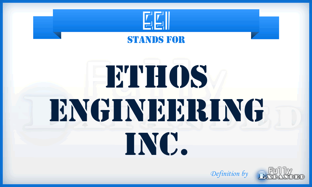 EEI - Ethos Engineering Inc.