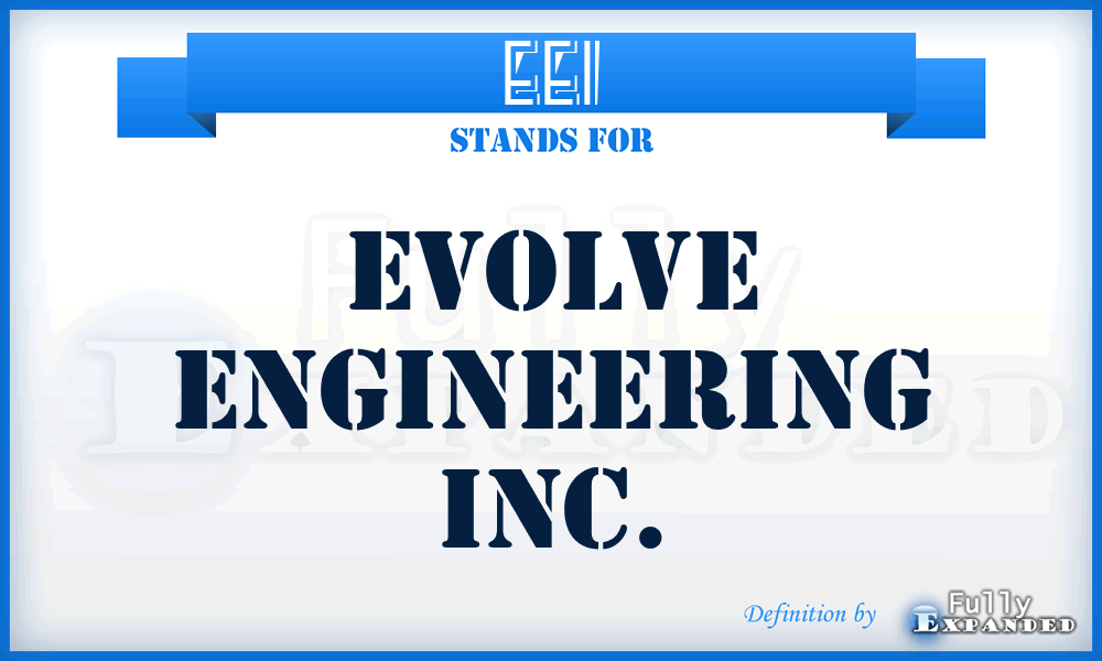 EEI - Evolve Engineering Inc.