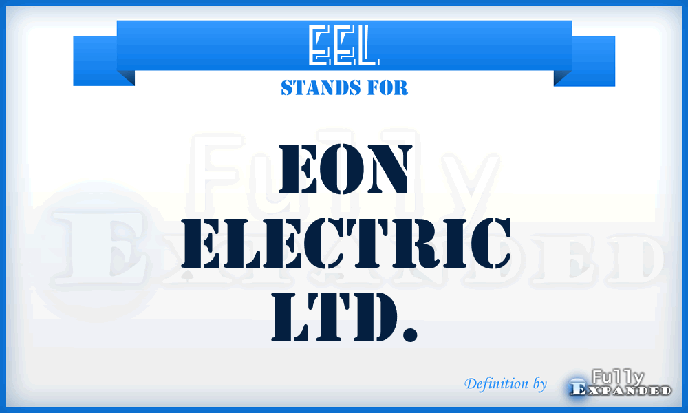 EEL - Eon Electric Ltd.