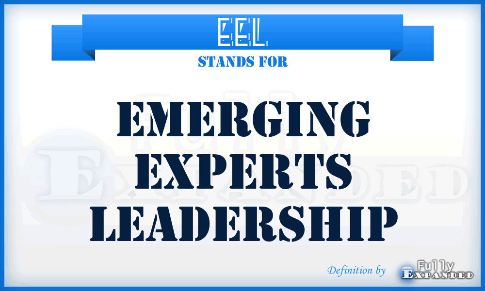 EEL - Emerging Experts Leadership