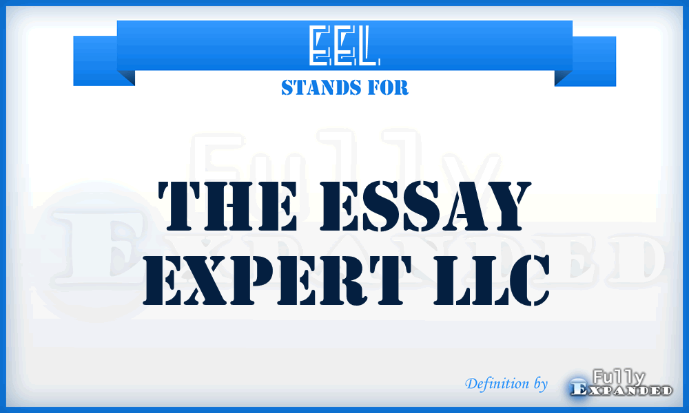 EEL - The Essay Expert LLC