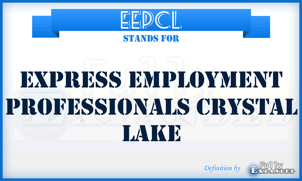 EEPCL - Express Employment Professionals Crystal Lake