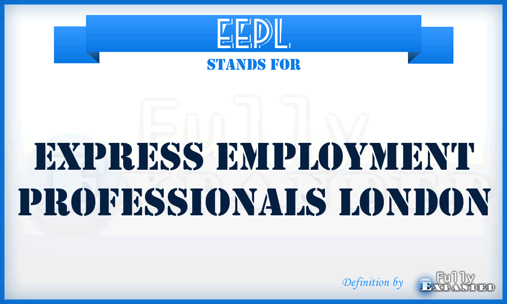 EEPL - Express Employment Professionals London