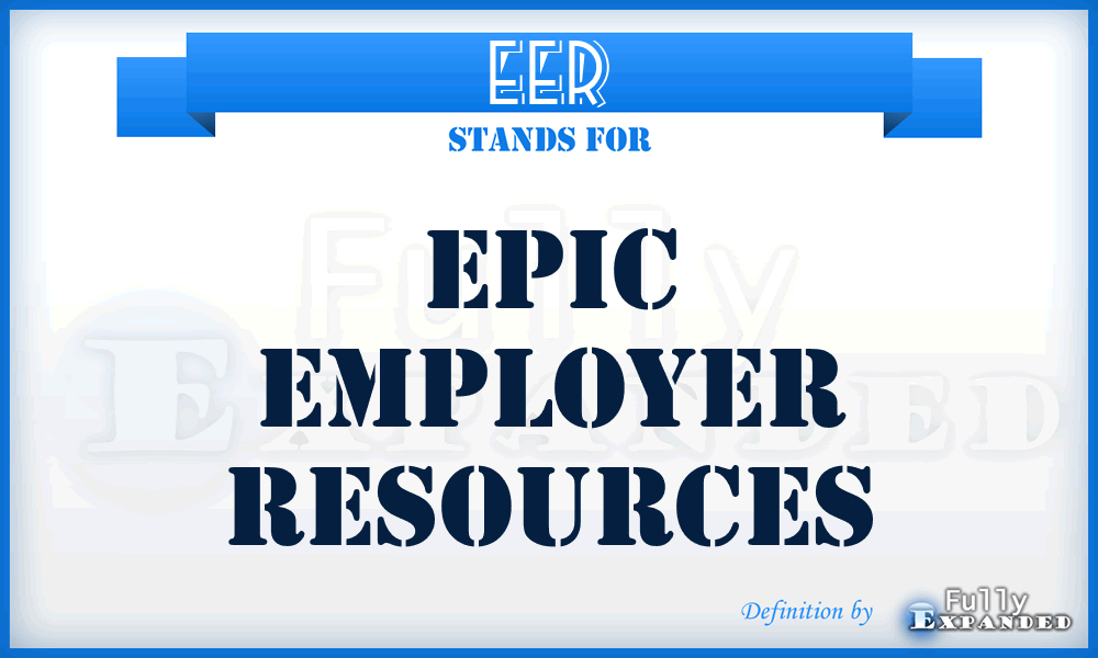 EER - Epic Employer Resources