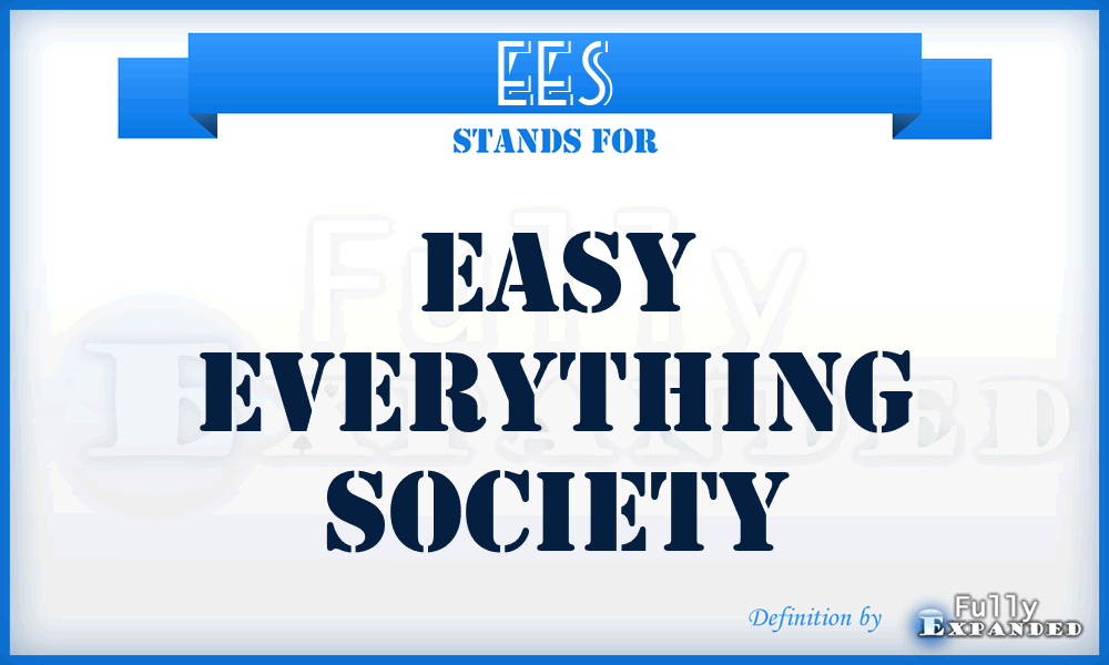 EES - Easy Everything Society