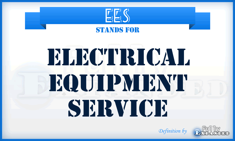 EES - Electrical Equipment Service