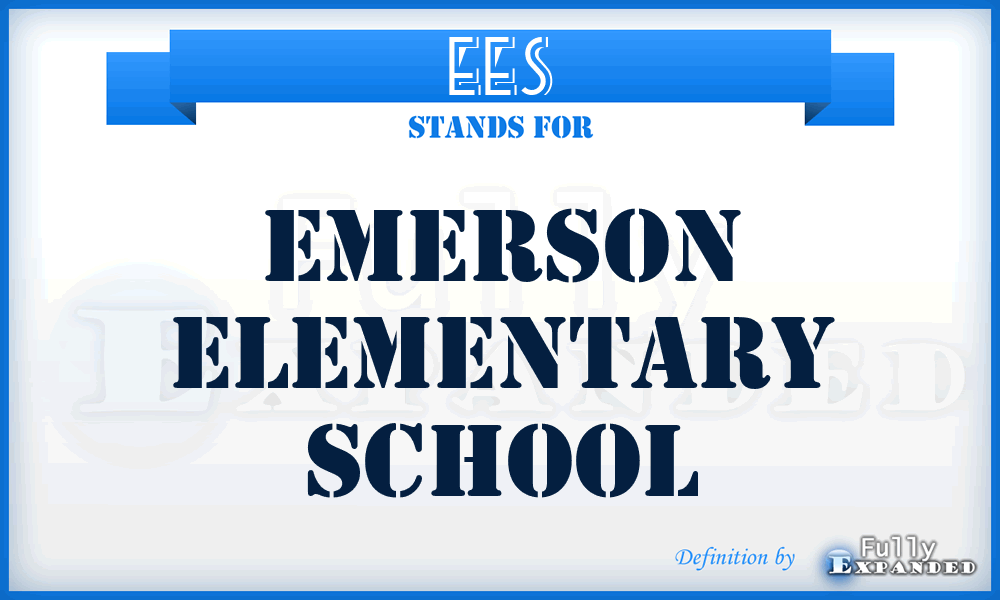 EES - Emerson Elementary School