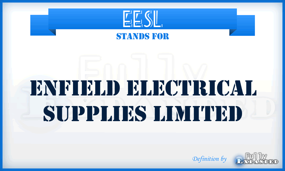 EESL - Enfield Electrical Supplies Limited