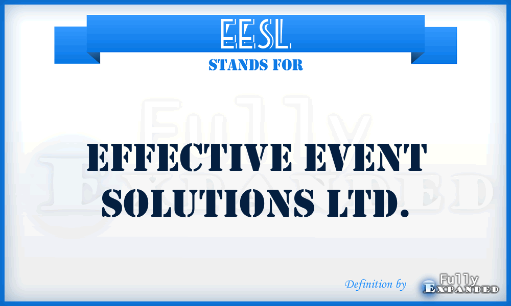 EESL - Effective Event Solutions Ltd.