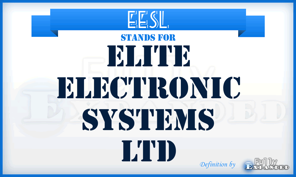 EESL - Elite Electronic Systems Ltd