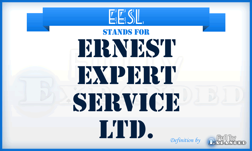 EESL - Ernest Expert Service Ltd.