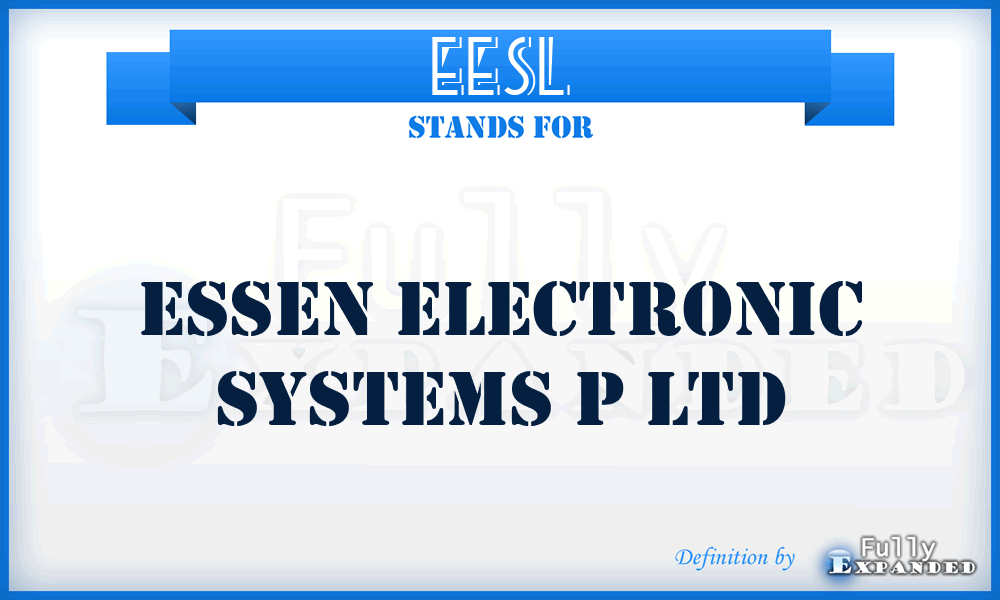 EESL - Essen Electronic Systems p Ltd